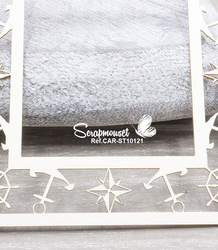 Chipboard Cadre Marin SCRAPMOUSET