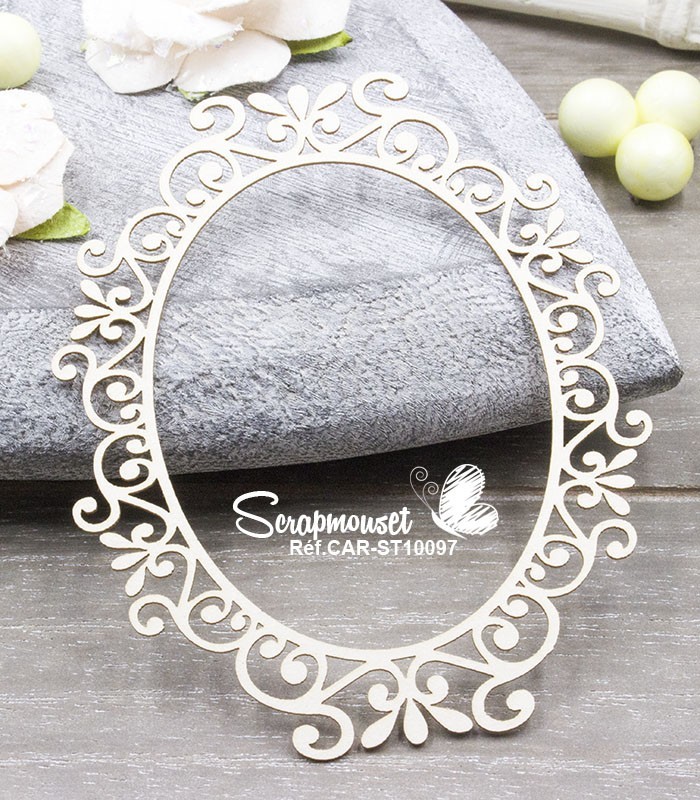 Chipboard Cadre Caroline 2 SCRAPMOUSET