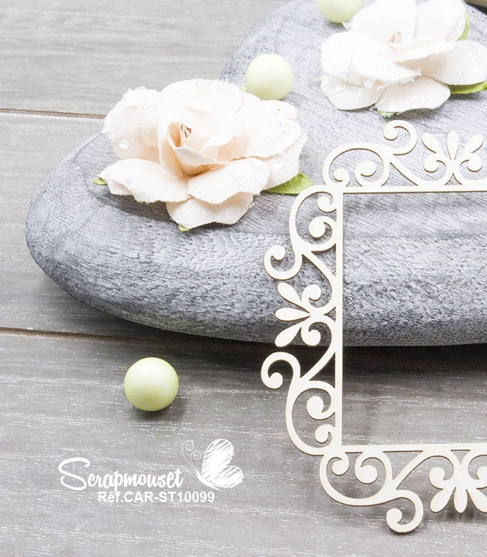 Chipboard Cadre Caroline 4 SCRAPMOUSET