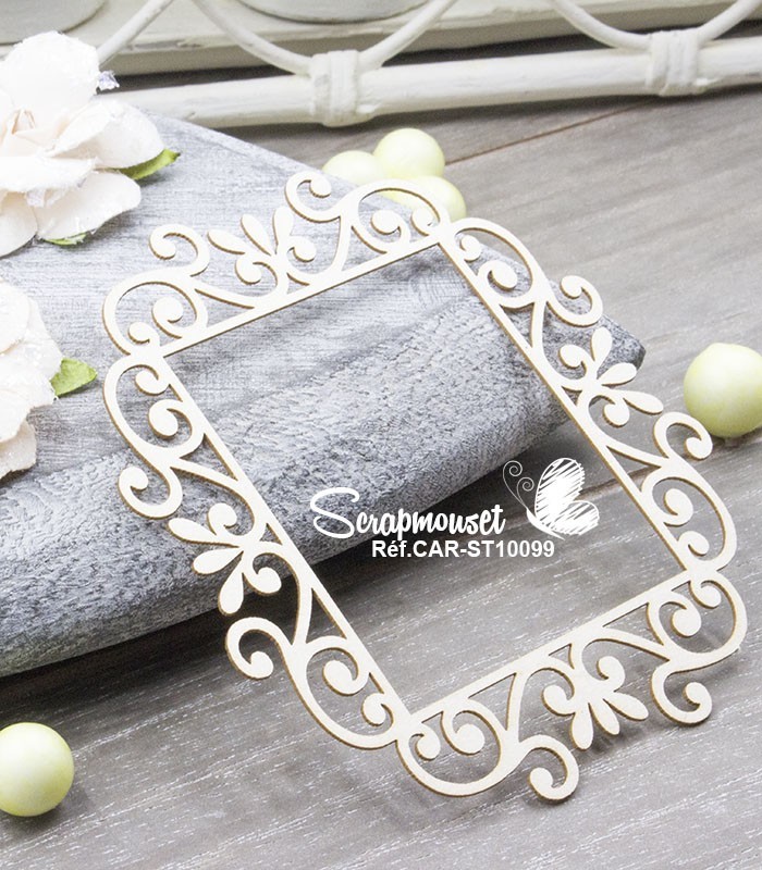 Chipboard Cadre Caroline 4 SCRAPMOUSET