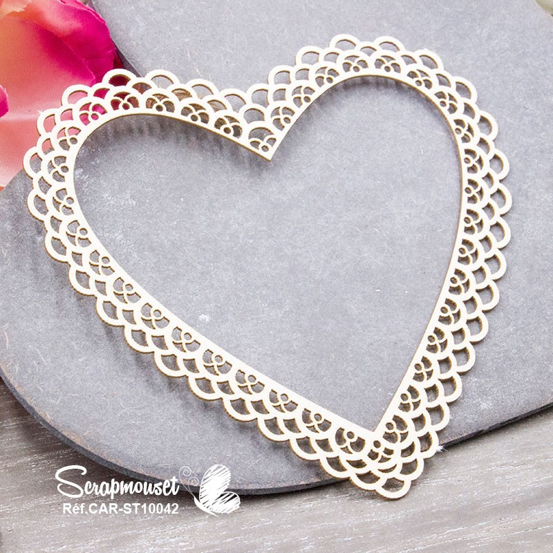 Chipboard Cadre Maria SCRAPMOUSET