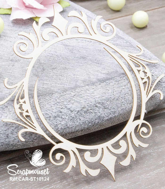 Chipboard Cadre Irina SCRAPMOUSET