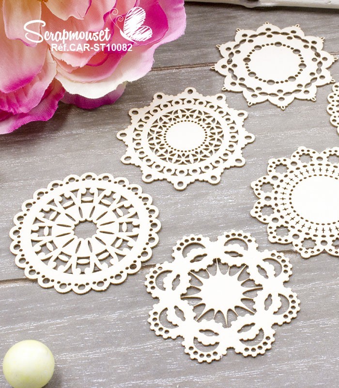 Chipboards Petits Doilies SCRAPMOUSET
