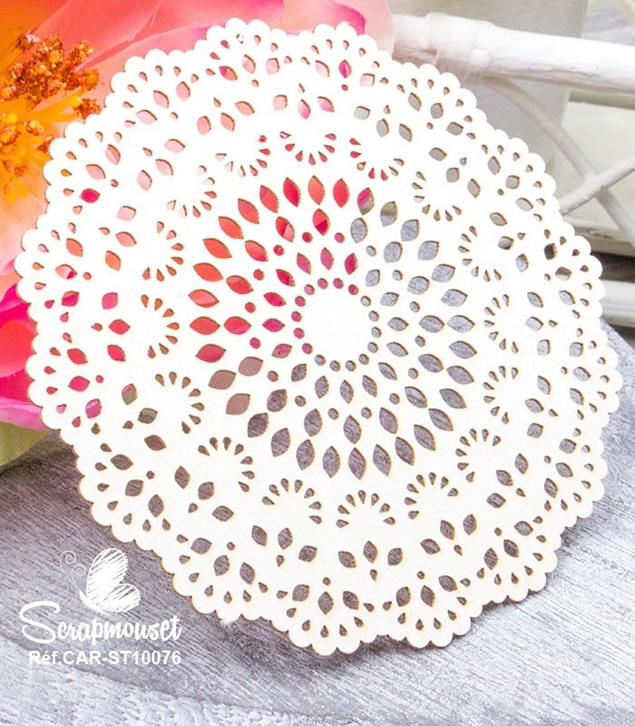 Chipboard Grand Doilie Louise SCRAPMOUSET