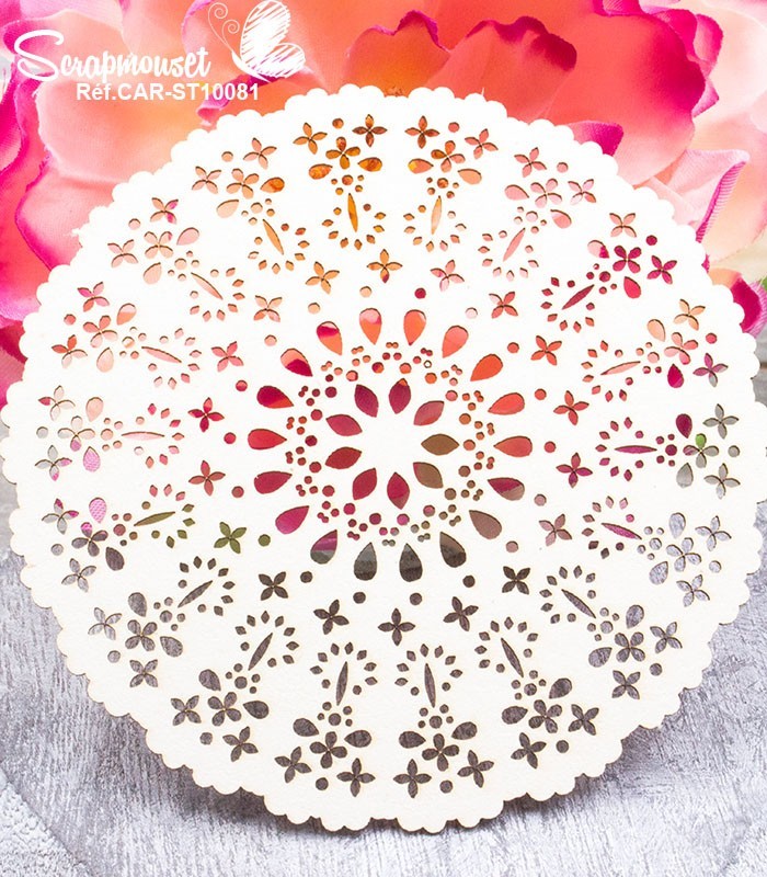 Chipboard Grand Doilie Justine SCRAPMOUSET