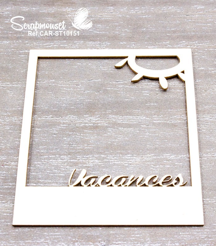 Chipboards Vacances Mer & Montagne SCRAPMOUSET