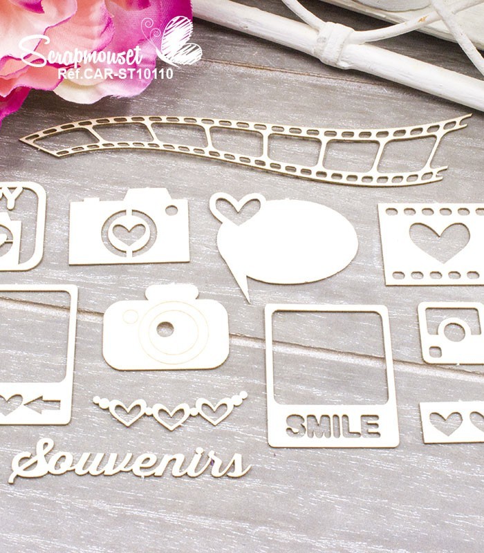 Chipboards Photos souvenirs SCRAPMOUSET