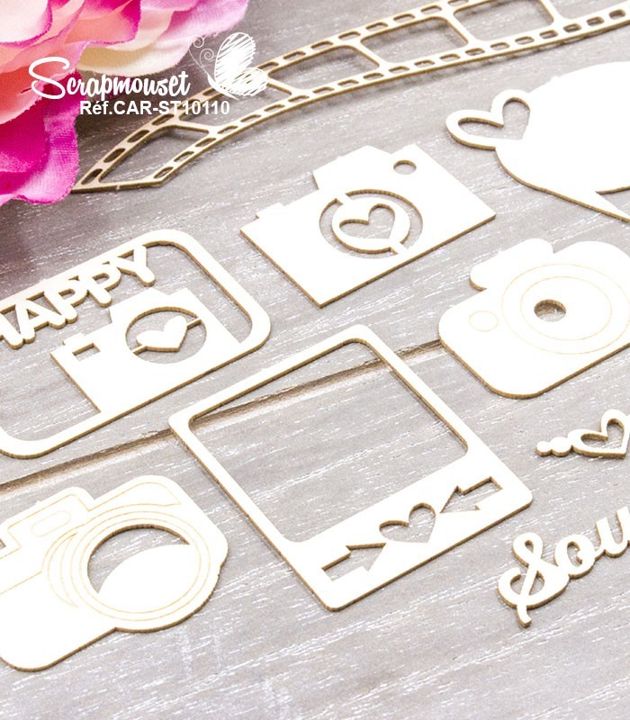 Chipboards Photos souvenirs SCRAPMOUSET