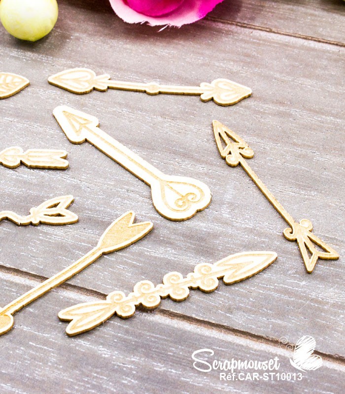 Chipboards Flèches Doodle SCRAPMOUSET