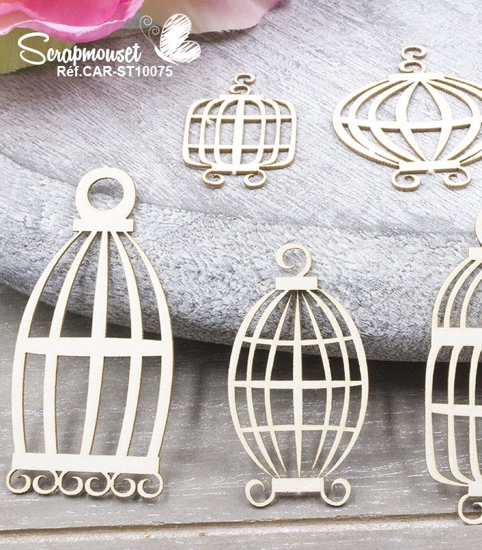 Chipboards Cages SCRAPMOUSET