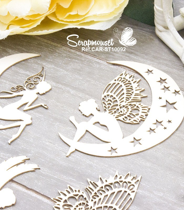 Chipboards Monde féerique SCRAPMOUSET