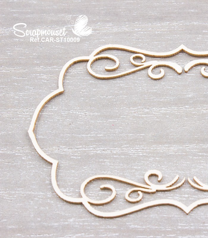 Chipboards Petits cadres arabesques SCRAPMOUSET