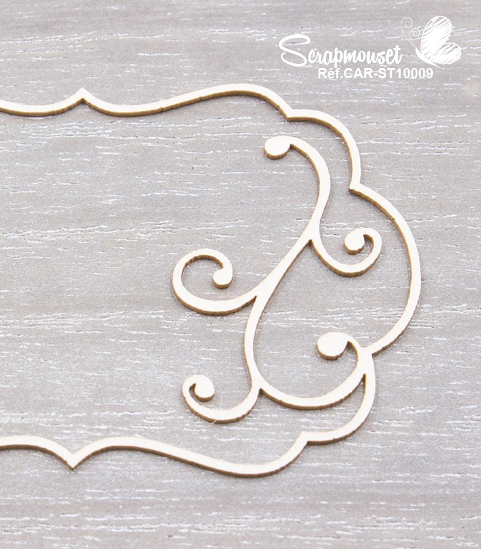 Chipboards Petits cadres arabesques SCRAPMOUSET