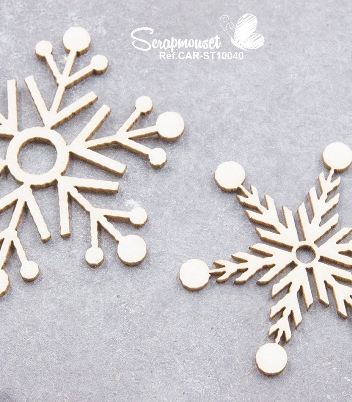Chipboards Petits flocons SCRAPMOUSET