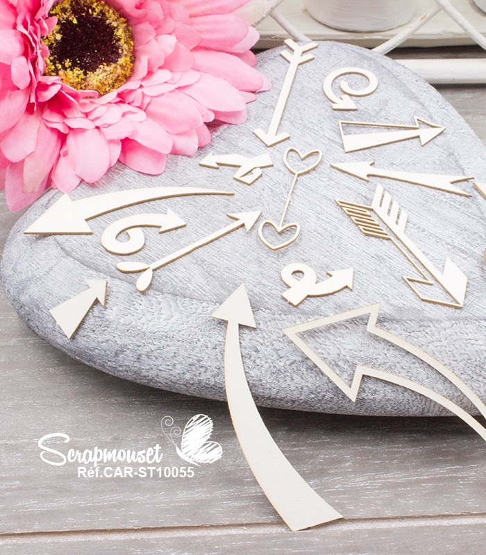 Chipboards Flèches en pagaille SCRAPMOUSET