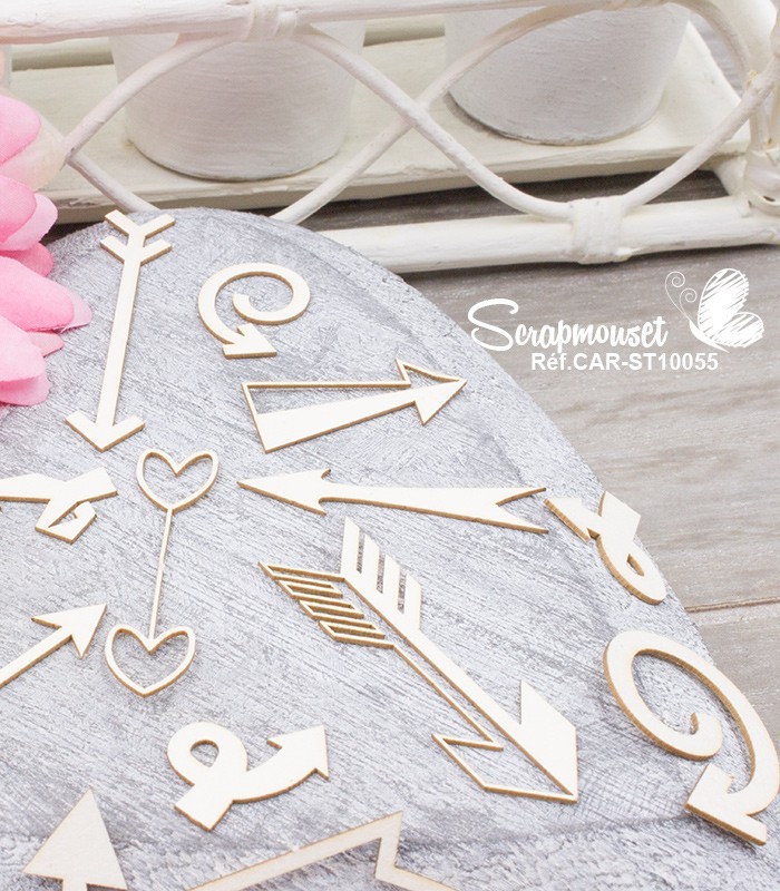 Chipboards Flèches en pagaille SCRAPMOUSET
