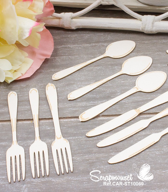 Chipboards Couverts de cuisine SCRAPMOUSET