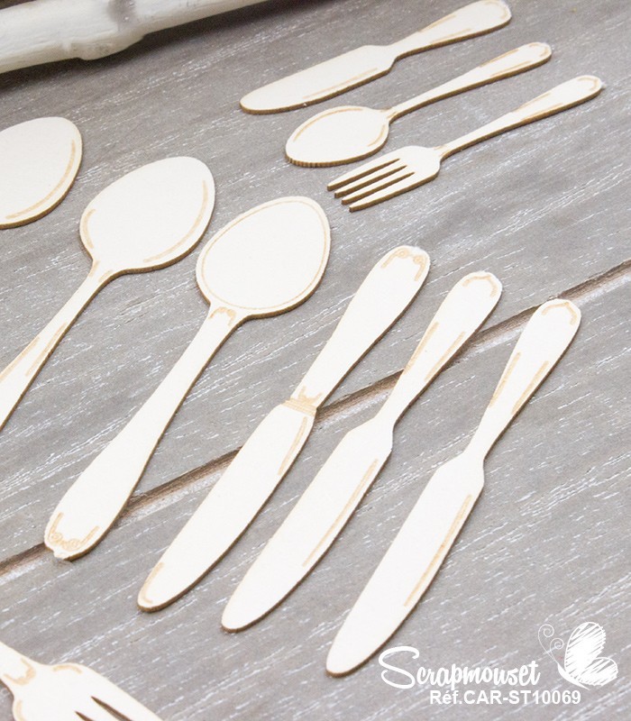 Chipboards Couverts de cuisine SCRAPMOUSET