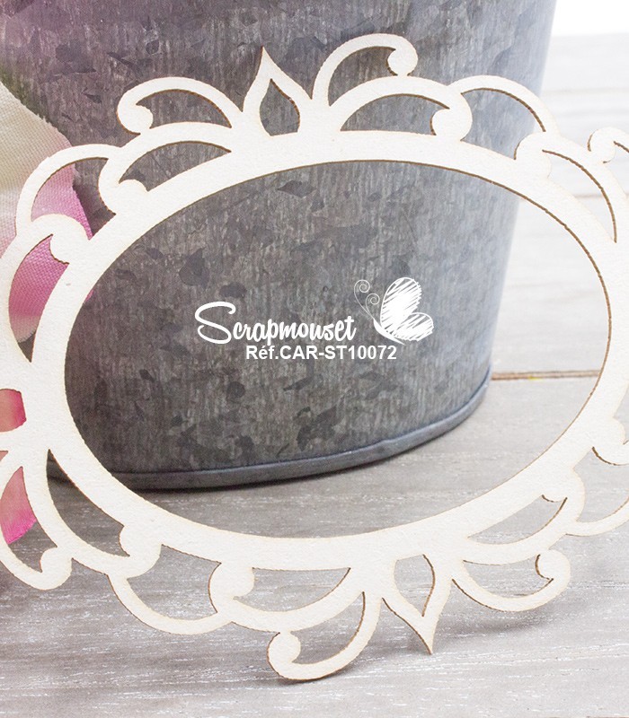 Chipboard Cadre arabesque Mathilde SCRAPMOUSET
