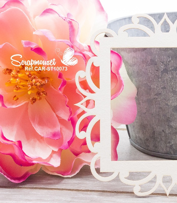 Chipboard Cadre arabesque Angèle SCRAPMOUSET