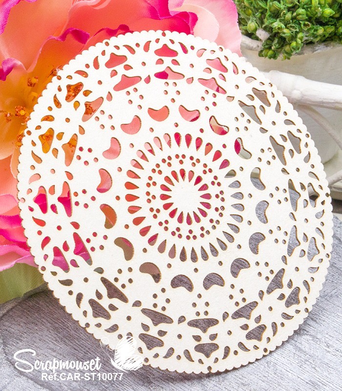 Chipboard Grand Doilie Margaux SCRAPMOUSET