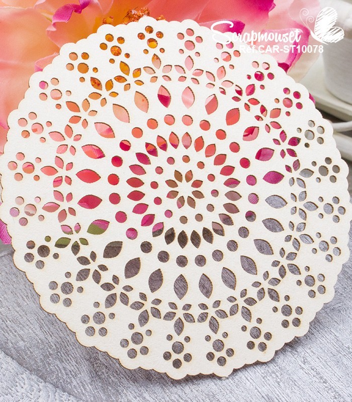 Chipboard Grand Doilie Clémence SCRAPMOUSET