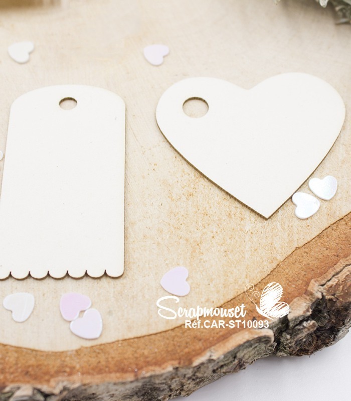 Chipboards Tags in Love SCRAPMOUSET