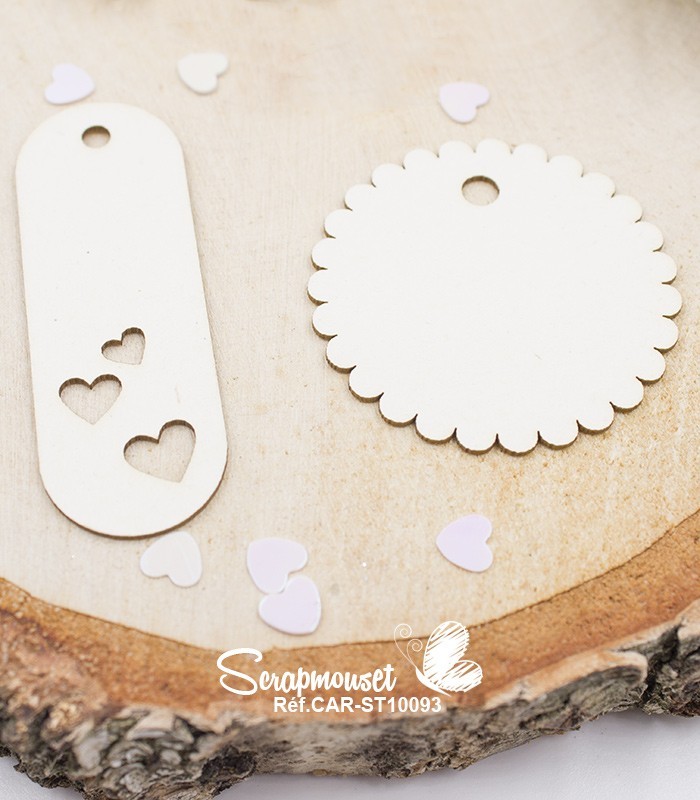 Chipboards Tags in Love SCRAPMOUSET