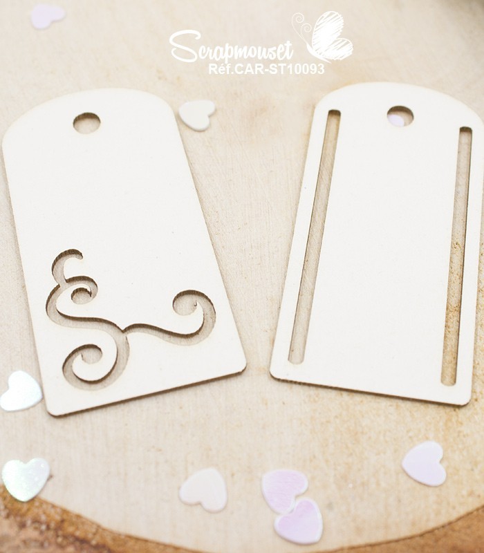 Chipboards Tags in Love SCRAPMOUSET