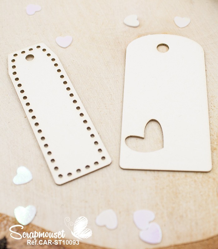 Chipboards Tags in Love SCRAPMOUSET
