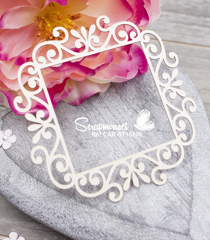 Chipboard Cadre Augustine SCRAPMOUSET