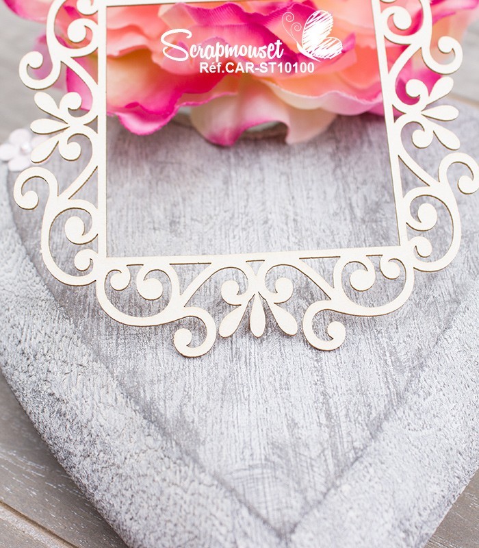 Chipboard Cadre Augustine SCRAPMOUSET