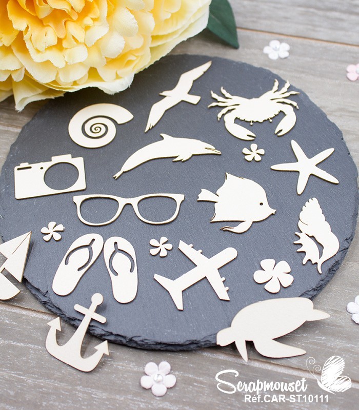 Chipboards A la mer SCRAPMOUSET