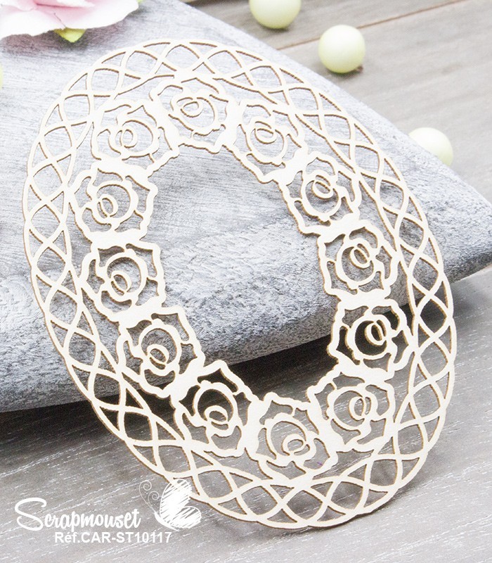 Chipboard Cadre Rosanna SCRAPMOUSET