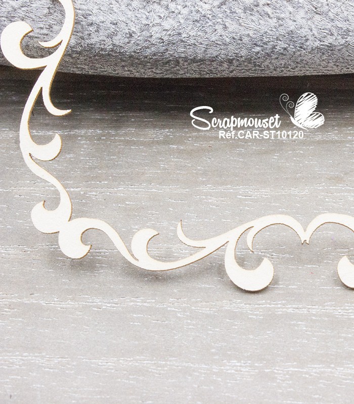 Chipboard Cadre carré Francesca SCRAPMOUSET
