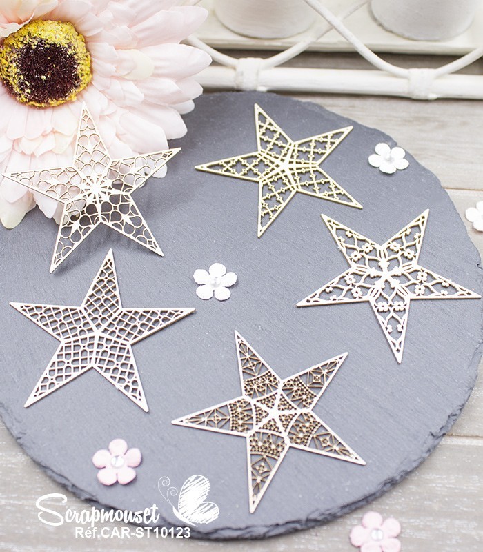 Embellissements Etoiles polaires SCRAPMOUSET