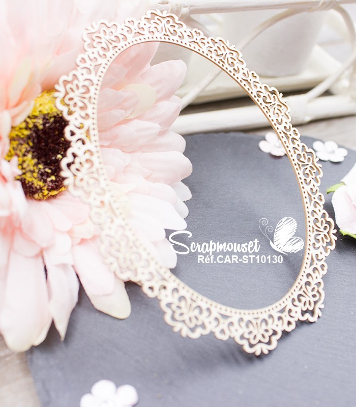 Chipboard Cadre Célina SCRAPMOUSET
