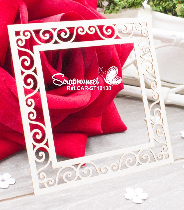 Chipboard Cadre Cécilia SCRAPMOUSET