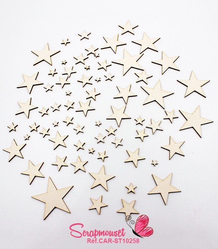 Set d'Etoiles, tailles assorties - SCRAPMOUSET