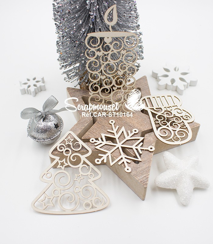 Chipboards Magie de Noël SCRAPMOUSET