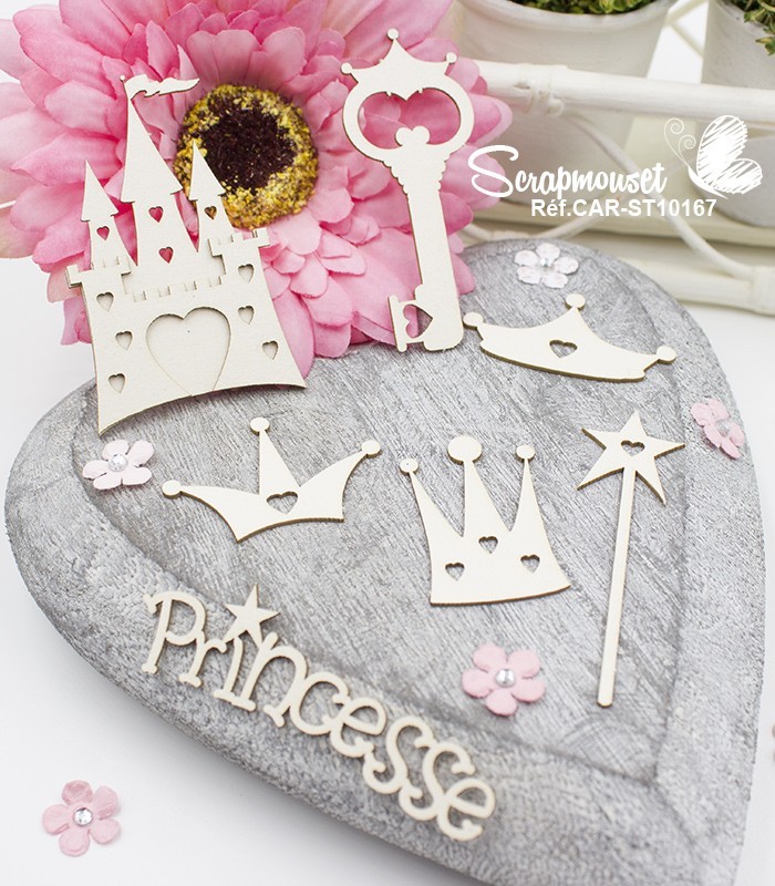 Chipboards Chateau de Princesse SCRAPMOUSET