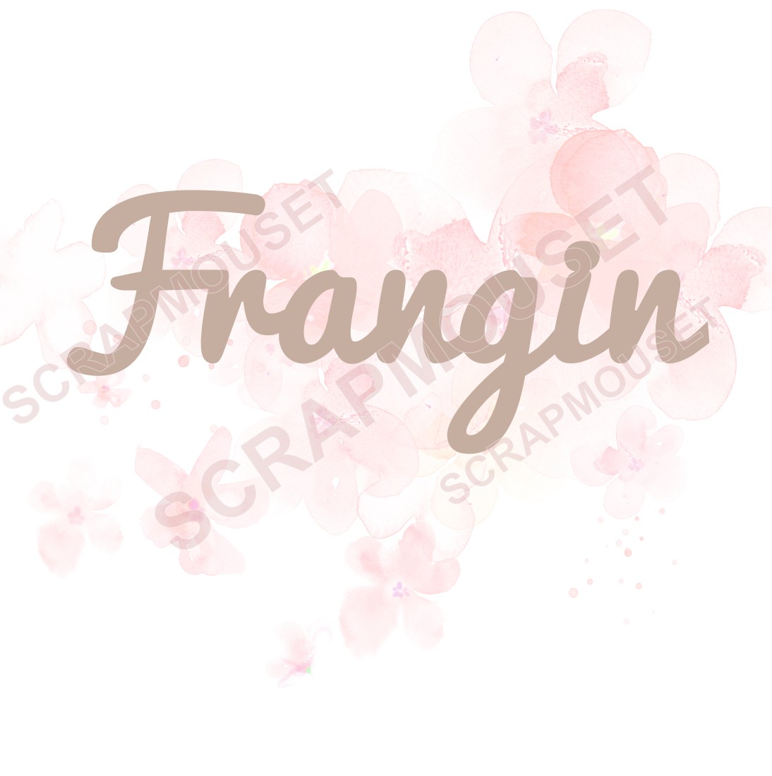 Mot Frangin en carton bois SCRAPMOUSET