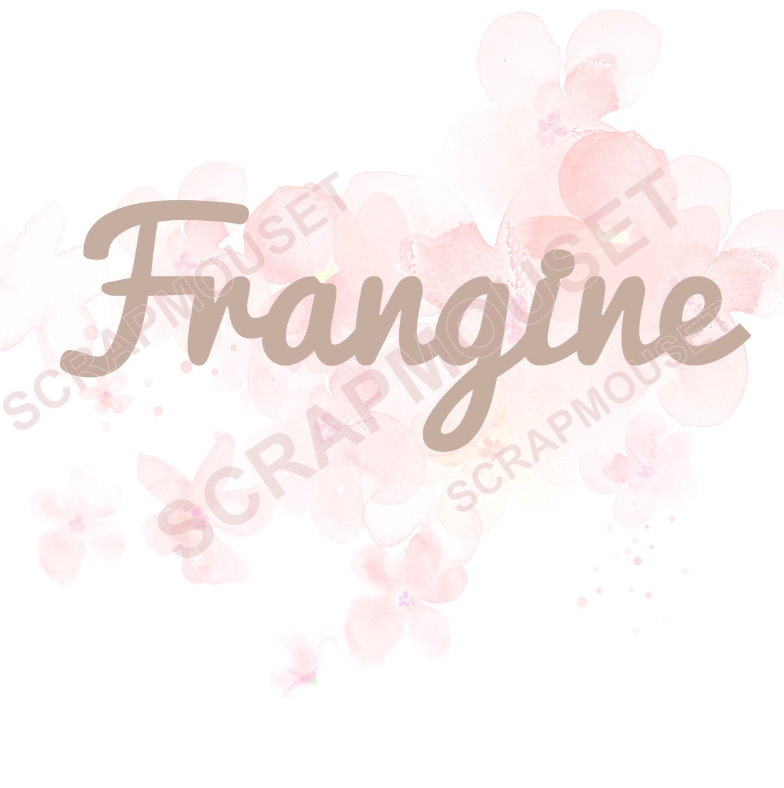 Mot Frangine en carton bois SCRAPMOUSET