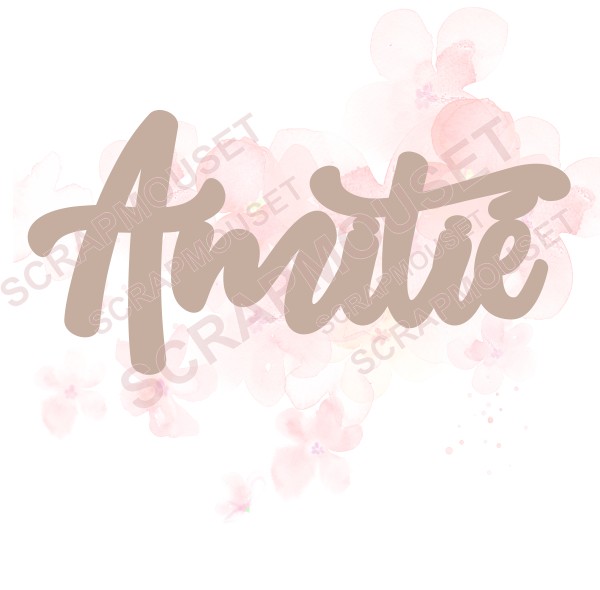 Mot Amitié en carton bois SCRAPMOUSET