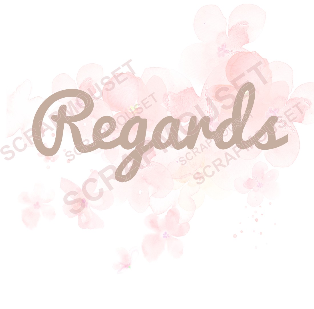 Mot Regards en carton bois SCRAPMOUSET