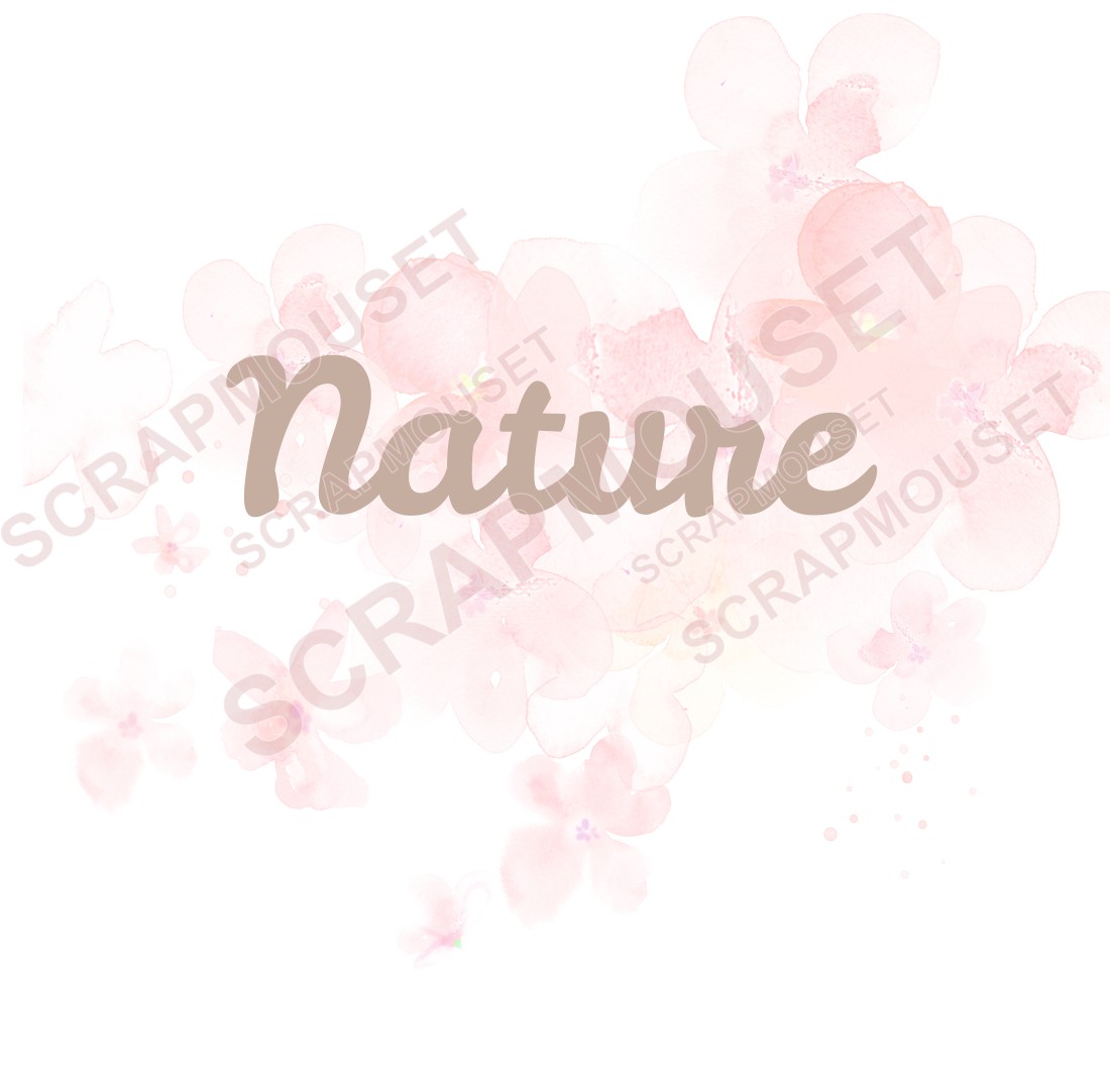 Mot Nature en carton bois SCRAPMOUSET