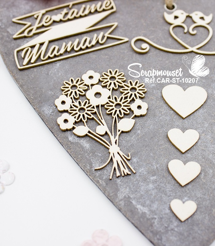 Embellissements scrap Maman Chérie SCRAPMOUSET