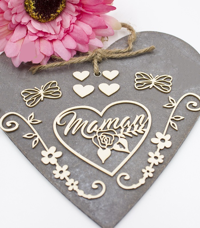 Embellissements thème Fête des mamans SCRAPMOUSET