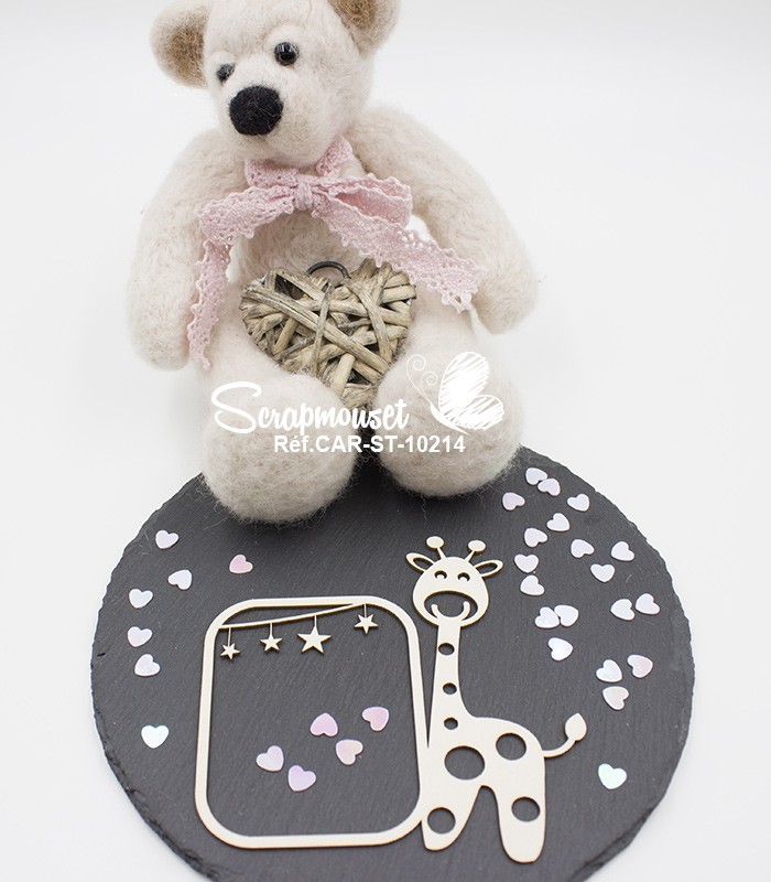 Embellissement cadre Sophie La Girafe SCRAPMOUSET