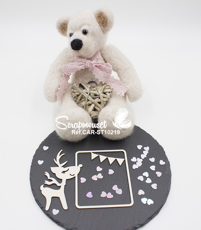 Embellissement Cadre Petit renne SCRAPMOUSET